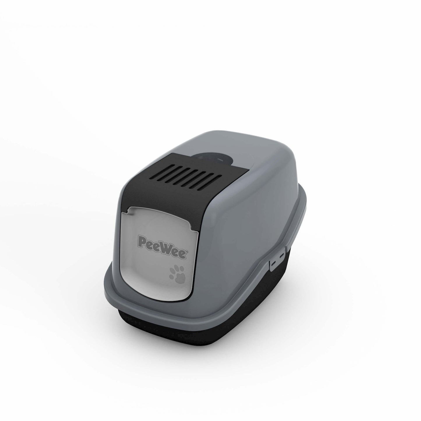 PeeWee Katzenklo EcoHus Starterpaket schwarz anthrazit inkl. 3kg Streu Holzpellets + Schaufel