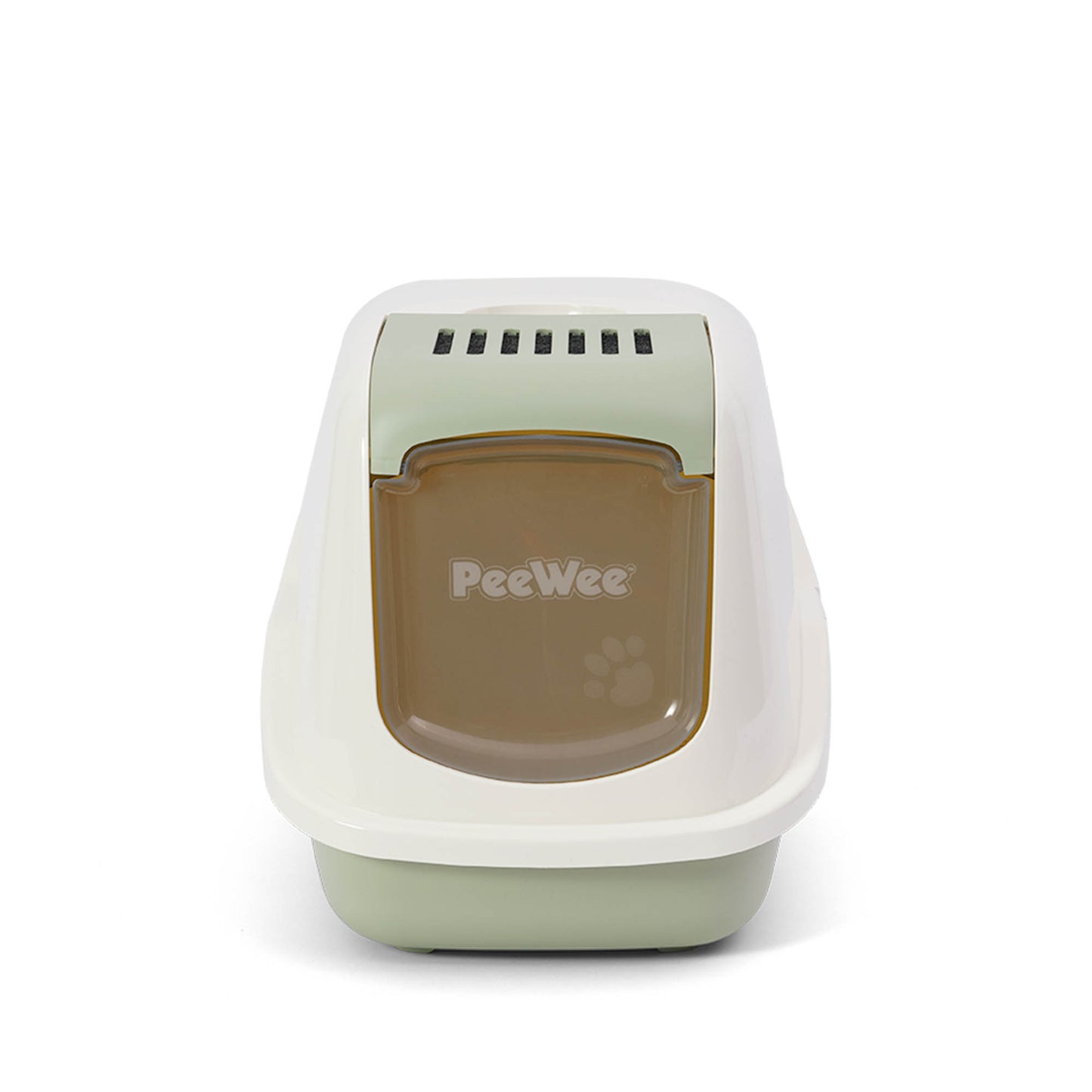 PeeWee EcoHus Katzenklo Salbeigrün – Starterpaket mit Haube & 3 kg Holzpellets