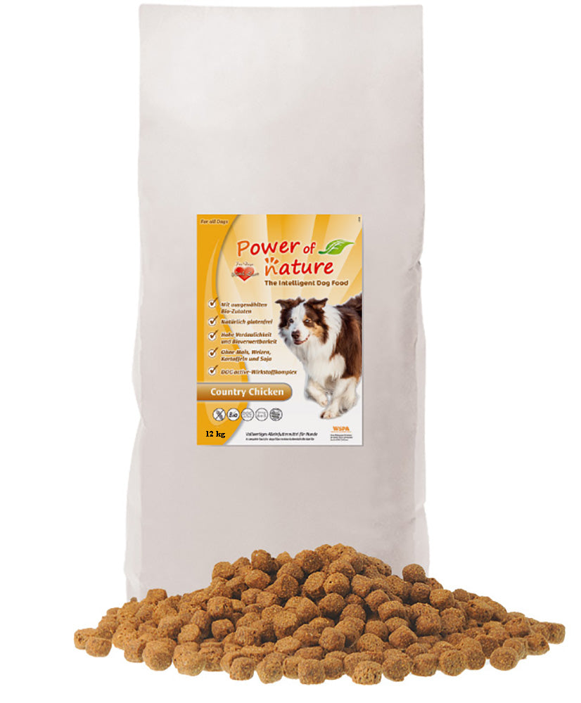 12 kg Power of Nature Country Nuggets / Chicken Hundefutter Trockenfutter Huhn glutenfrei Nuggets