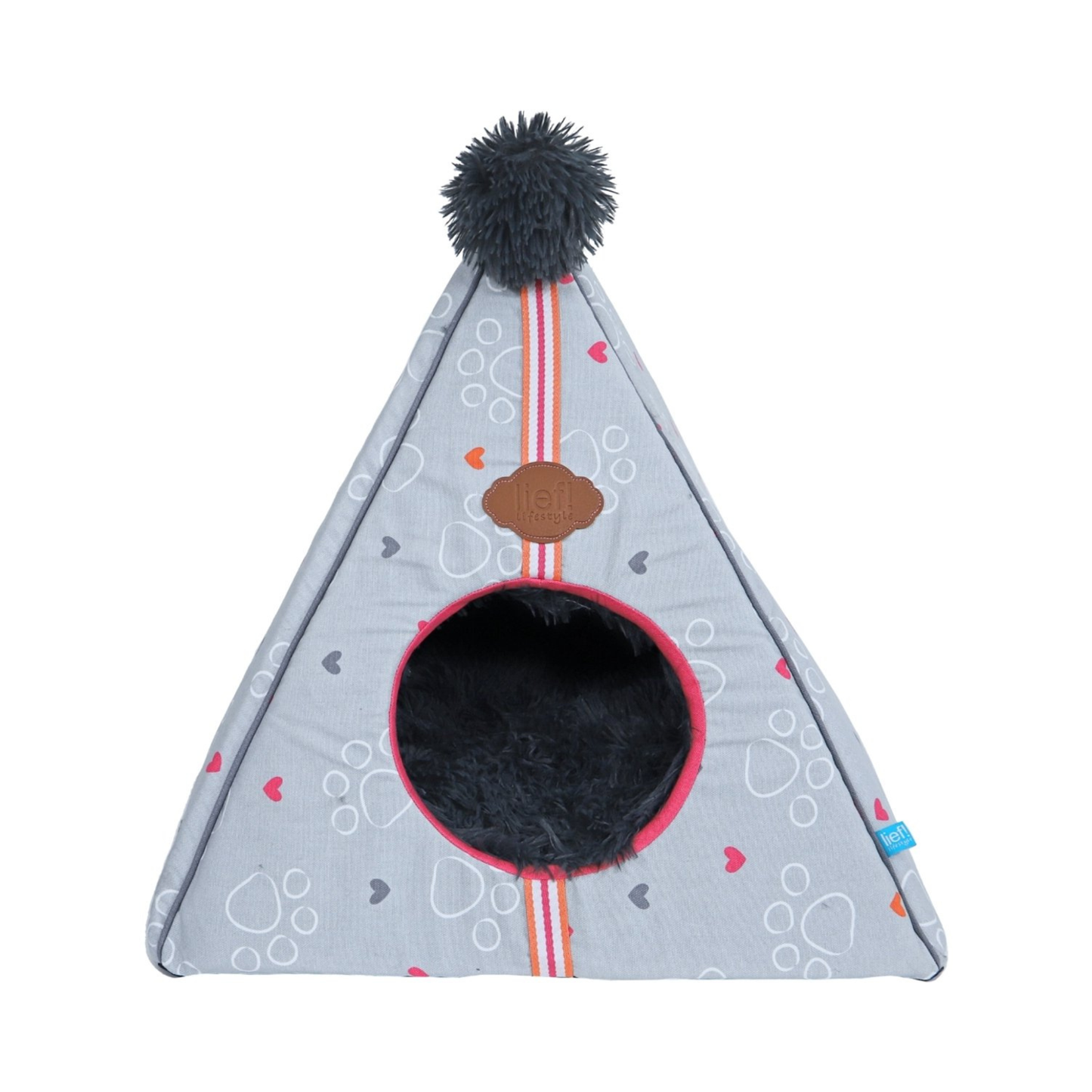 Lief! Tipi Hundehütte / Katzenhöhle – 50x50 cm – gemütliches Häuschen für kleine Hunde & Katzen
