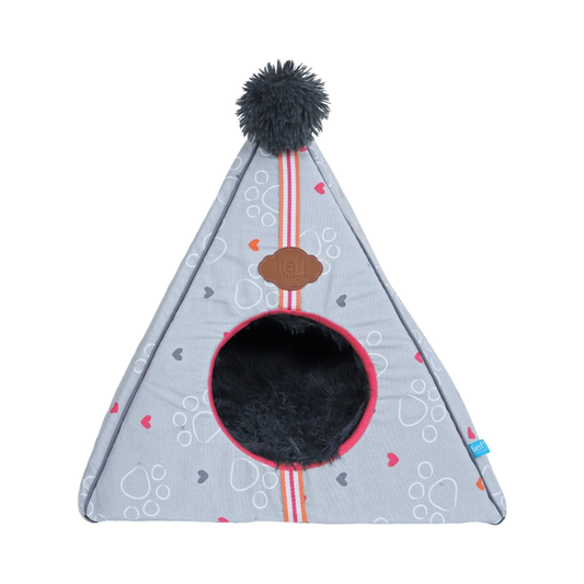 Lief! Tipi Hundehütte / Katzenhöhle – 50x50 cm – gemütliches Häuschen für kleine Hunde & Katzen