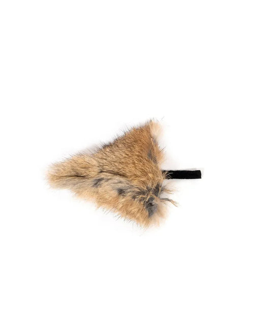 Renzo Ratte – Katzenspielzeug aus echtem Kaninchenfell mit Lederschwanz