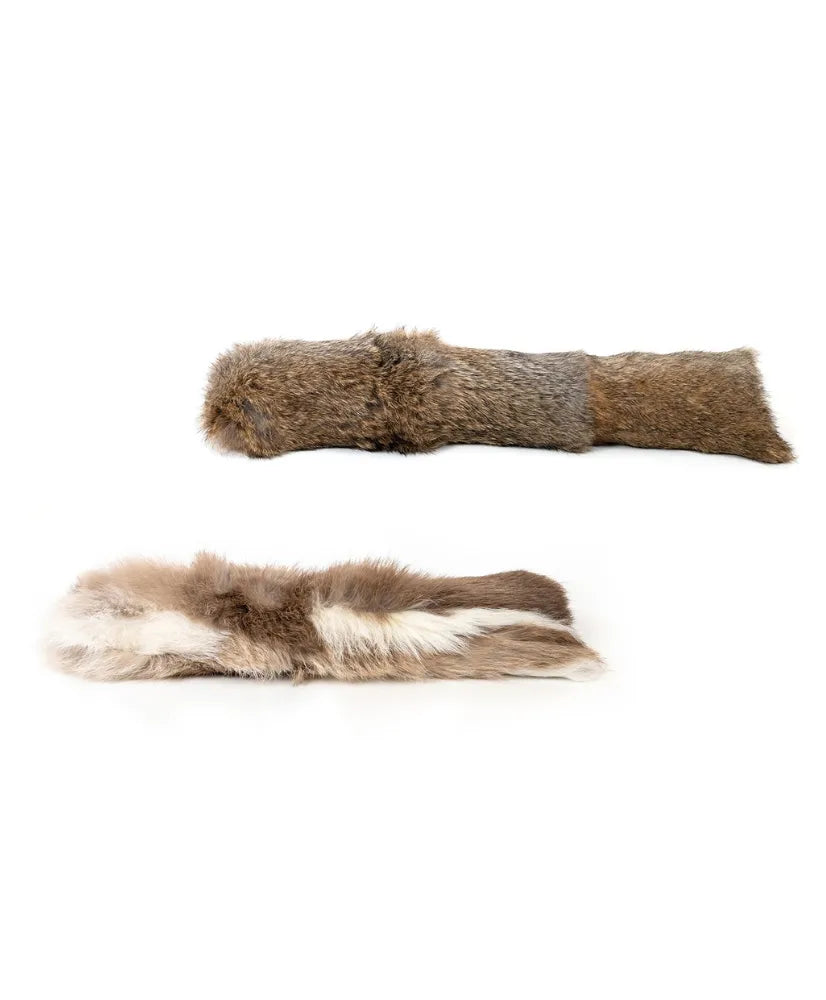 Katzenkissen aus Kaninchenfell – Naturspielzeug in 2 Gößen (20/40cm)