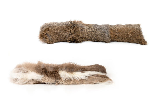 Katzenkissen aus Kaninchenfell – Naturspielzeug in 2 Gößen (20/40cm)