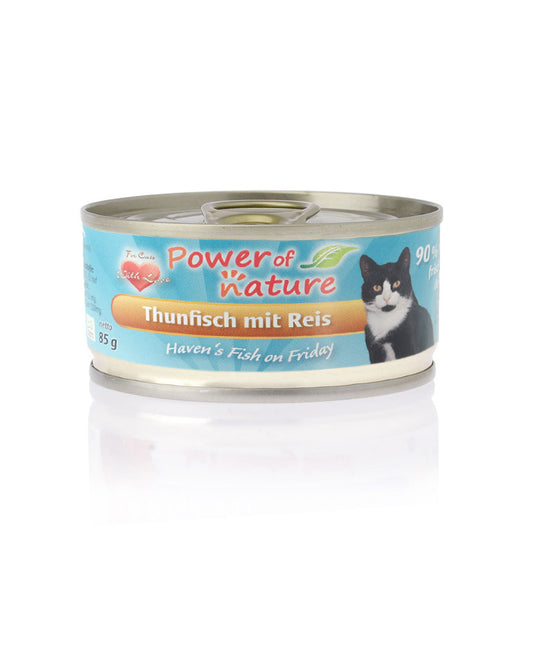 85g Power of Nature Natural Cat Haven's Fish on Friday Thunfisch mit Reis