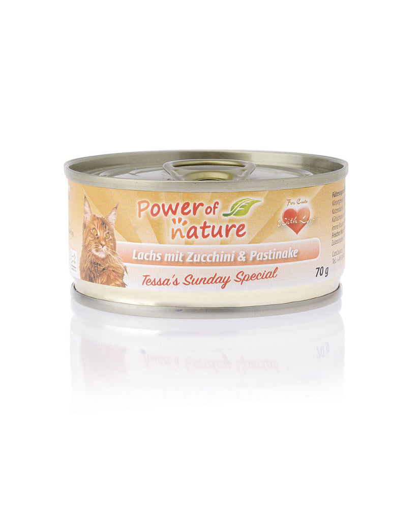 70g Power of Nature Natural Cat Tessas Sunday Special Lachs mit Zucchini & Pastinake