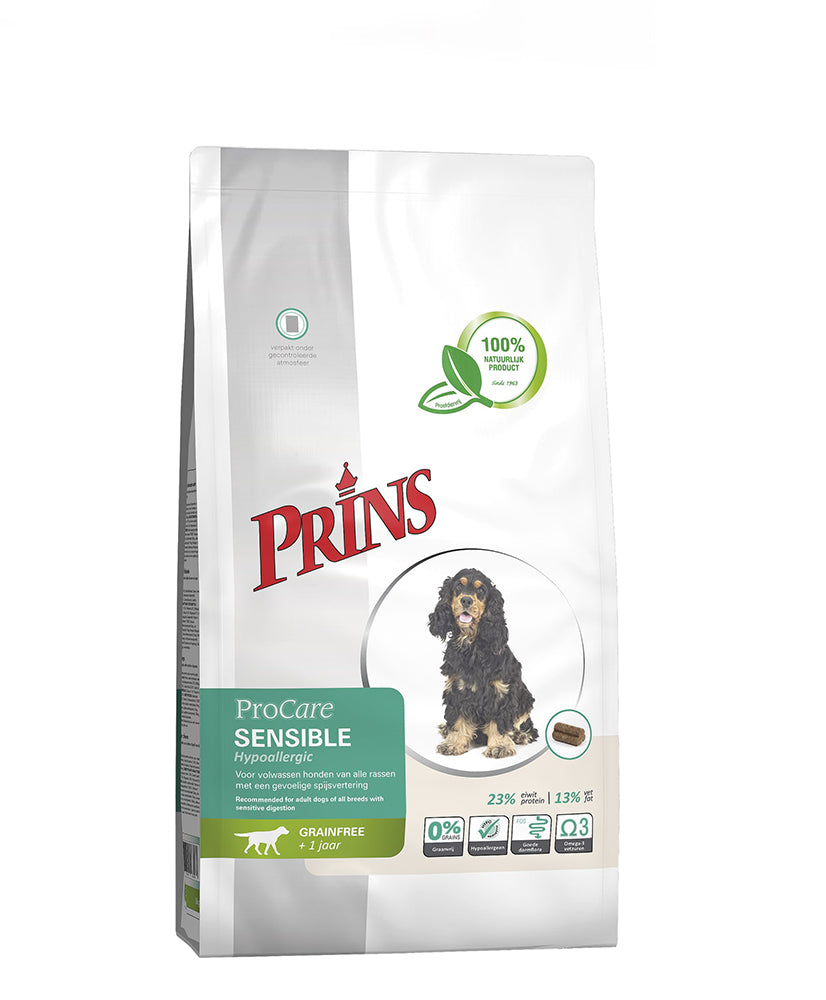 Prins ProCare Grainfree Sensible Hypoallergen Getreidefreies Hundefutter Trockenfutter 12 kg