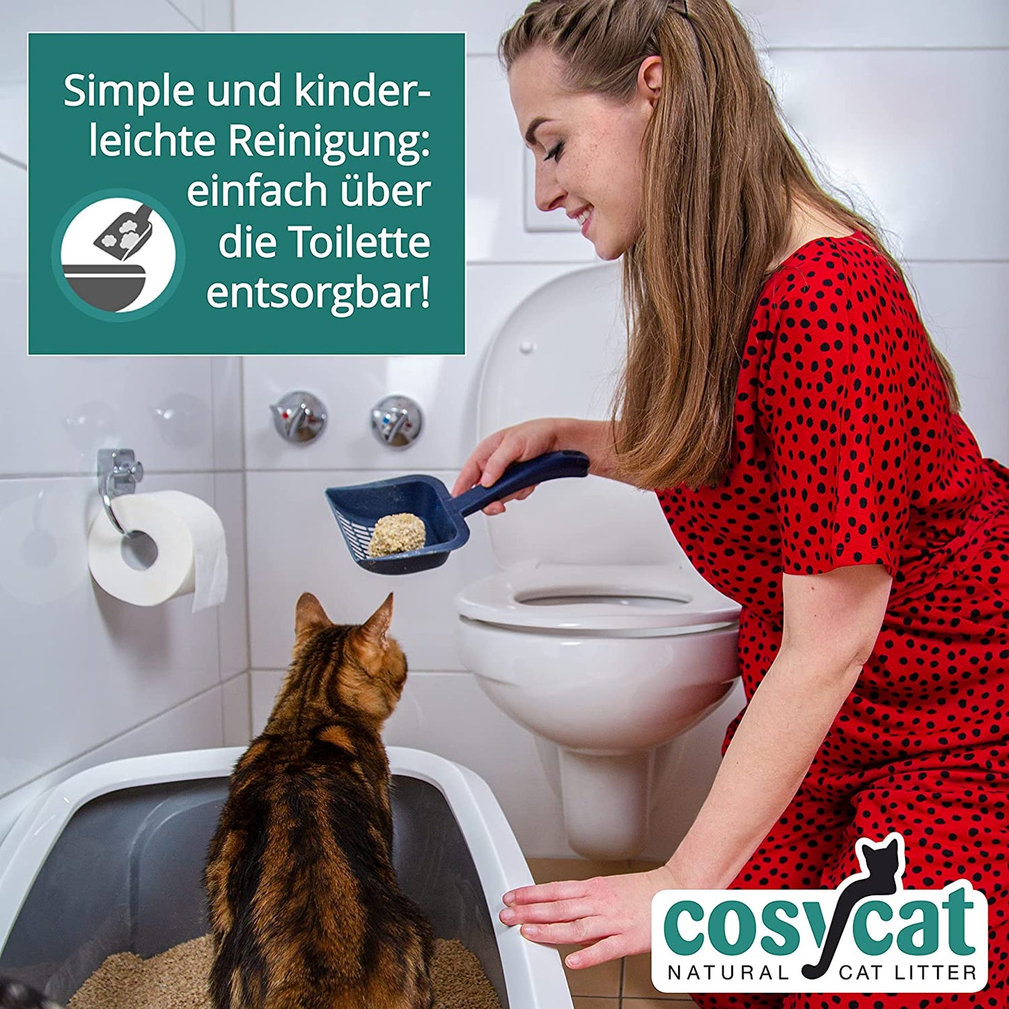 Cosycat Katzenstreu Klumpstreu grobkörnig 2 x 20 L = 40 Liter